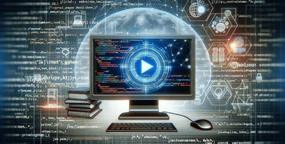 Un'immagine che rappresenta il concetto di web scraping utilizzando Java. L'immagine deve rappresentare lo schermo di un computer con codice Java ed elementi visivi che indicano l'estrazione di dati dai siti web. Dovrebbe illustrare l'idea di utilizzare la programmazione Java per automatizzare il processo di raccolta di informazioni da vari siti Web, simboleggiando l'estrazione e l'analisi dei dati web. Il design complessivo dovrebbe trasmettere la tecnologia, l’elaborazione dei dati e l’efficienza del web scraping nell’era digitale.