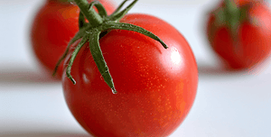 Primo piano di pomodori freschi, rappresentando la tecnica del pomodoro per la gestione del tempo e l'aumento della produttività.